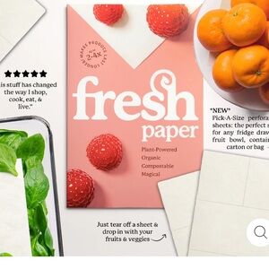 FRESHPAPER PRODUCE SAVER SHEETS set of 4 nwt